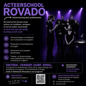 Flyer Acteerschool Rovado